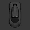Black Sports Car With Sleek Aerodynamic Design Silver Wheels And Modern Styling