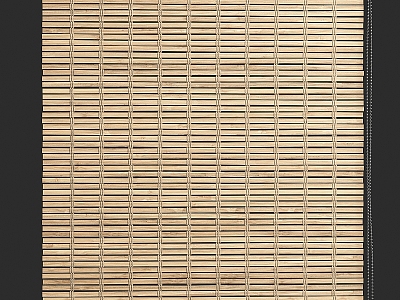 Solid Wood Venetian Curtain Bamboo Curtain Summer Mat New Chinese Style-Silent Style Homestay model