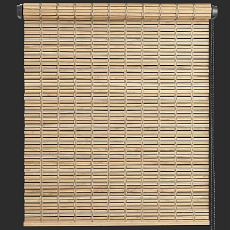 Solid Wood Venetian Curtain Bamboo Curtain Summer Mat New Chinese Style-Silent Style Homestay 3d model