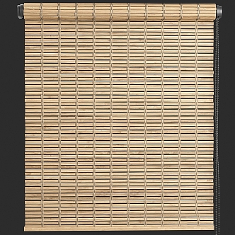 Solid Wood Venetian Curtain Bamboo Curtain Summer Mat New Chinese Style-Silent Style Homestay 3d model