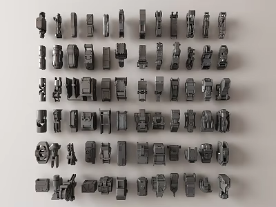 Diverse Hardware Tools Assortment With Various Types Sizes And Practical Designs For DIY Projects 3d model