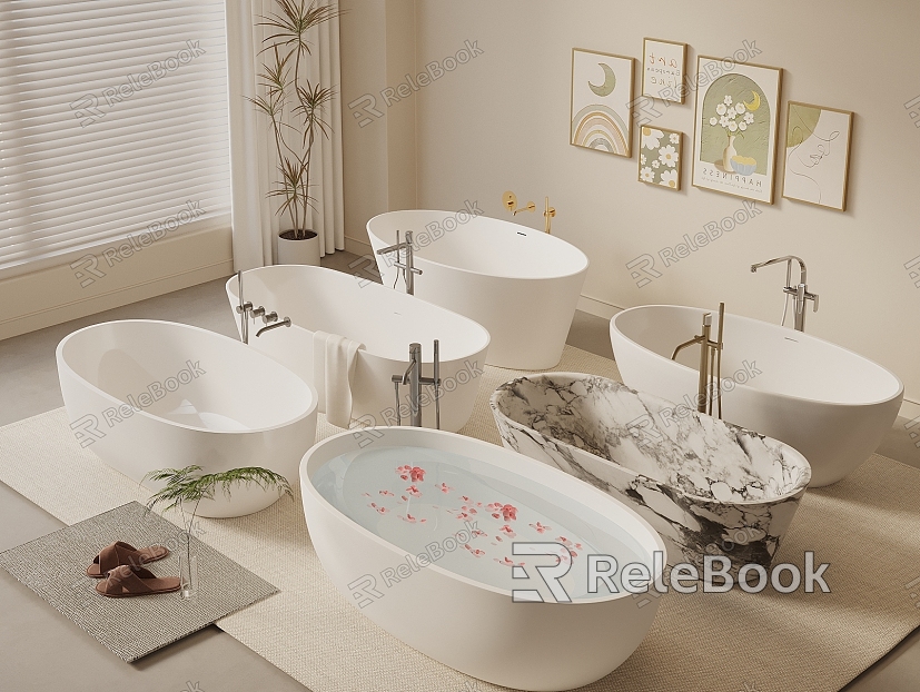 Bathtub Bathtub Thin Edge Bathtub Square Bathtub Oval Bathtub model