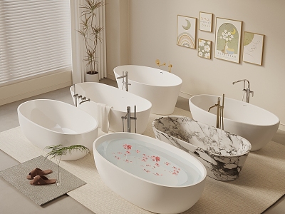 Bathtub Thin Edge Bathtub Square Bathtub Oval Bathtub model