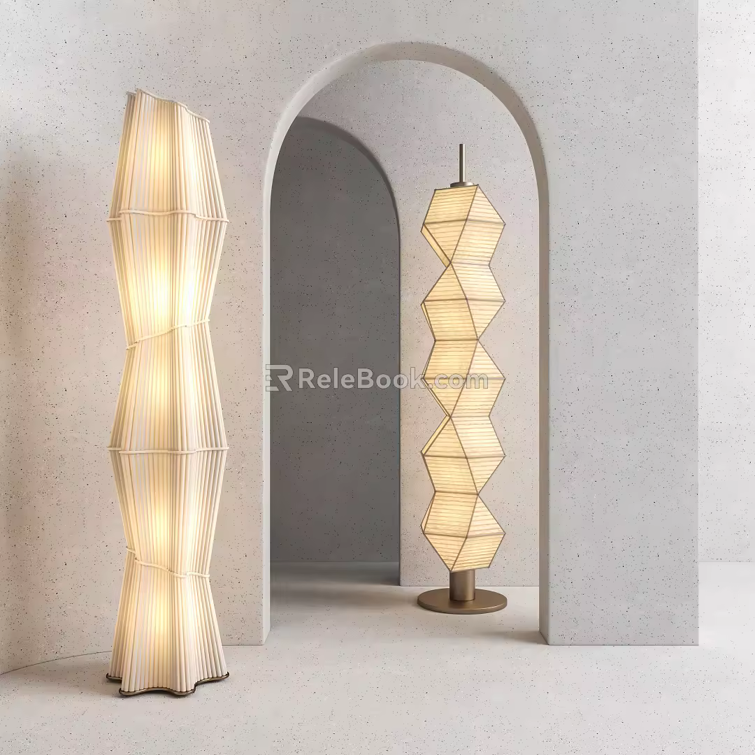 Modern floor lamp 3d model
