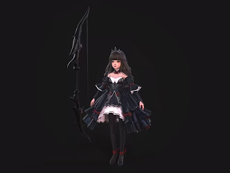 Cute little girl Princess Lori 3d model