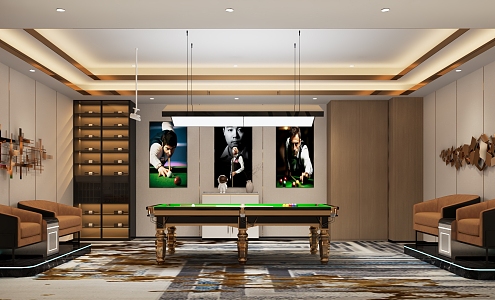 Light Luxury Billiards Box 3d model