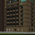 Modern Industrial Factory Building With Multi Storey Structure And Large Glass Windows Exterior
