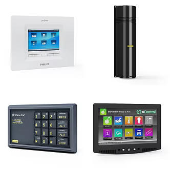 Modern visual doorbell doors and windows security monitoring doorbell 3d model
