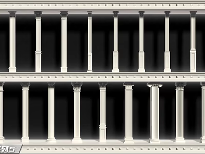 Roman Column Series 5 Roman Column European Column Museum Weighing Column European Architecture Retro Architecture Display Column Interior Design Luxury Wedding Celebration 3d model