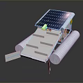 Solar Panel Topped Portable Computer Device With Efficient Energy Storage Design