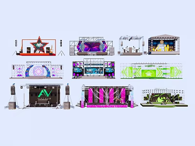 Stage Concert 3d model