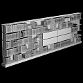 Modern bookcase bookcase bookshelf ornaments 3d model