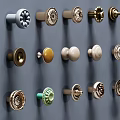 European-style handle combination 3d model