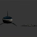 Whale Shark And Spotted Ray Detailed Ocean Creature Models On Dark Surface