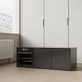 Modern Kitchen Interior Design With Built In Oven Black Cabinets And Appliances