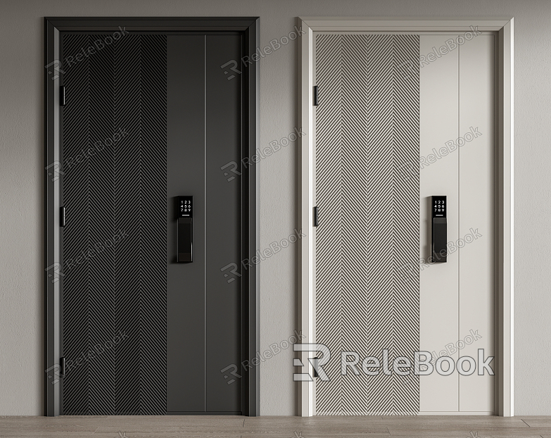 Modern Password Door Entry Door Security Door Sub-door model