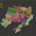 Modern Robot Dog Machine Dog Machine Warrior Robot Cop 3d model