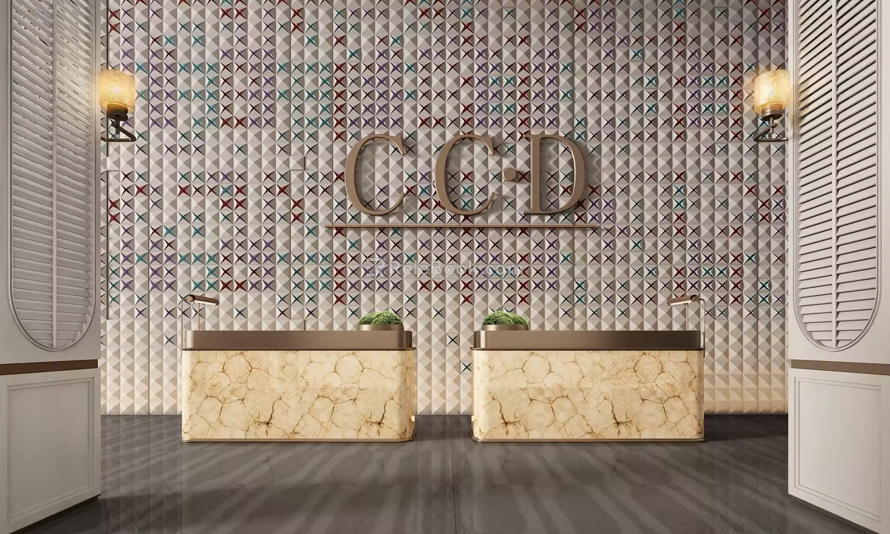 CCD Hotel Front Desk 3d model