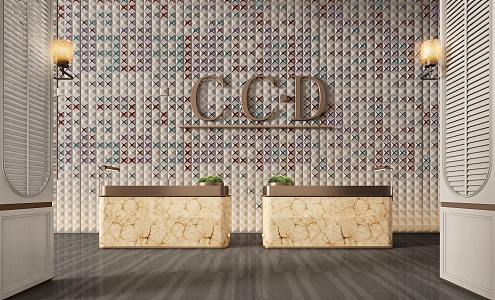 CCD Hotel Front Desk 3d model