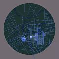 Aerial Planning of Urban City Layout With Road Network and Building Structures
