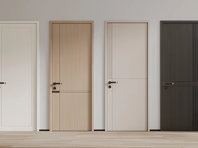 Swing Doors In Various Styles And Finishes For Home 3d model