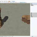 Natural Textured Rock Formations With Decorative Stone Structures And Shadows 3d model