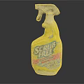 Scrub Free Bathroom Cleaner Spray Bottle for Mold Mildew Stain Removal 3d model