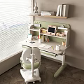 Modern Children's Study Table Modern Study Table and Chair Lifting Table Lifting Table and Chair 3d model
