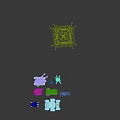 Military Tank Characters And Robotic Creatures With Green Armor Red Star And Cannons