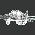 Green Military Fighter Jet With Yellow Nose Two Seat Landing Gear Down Number 137