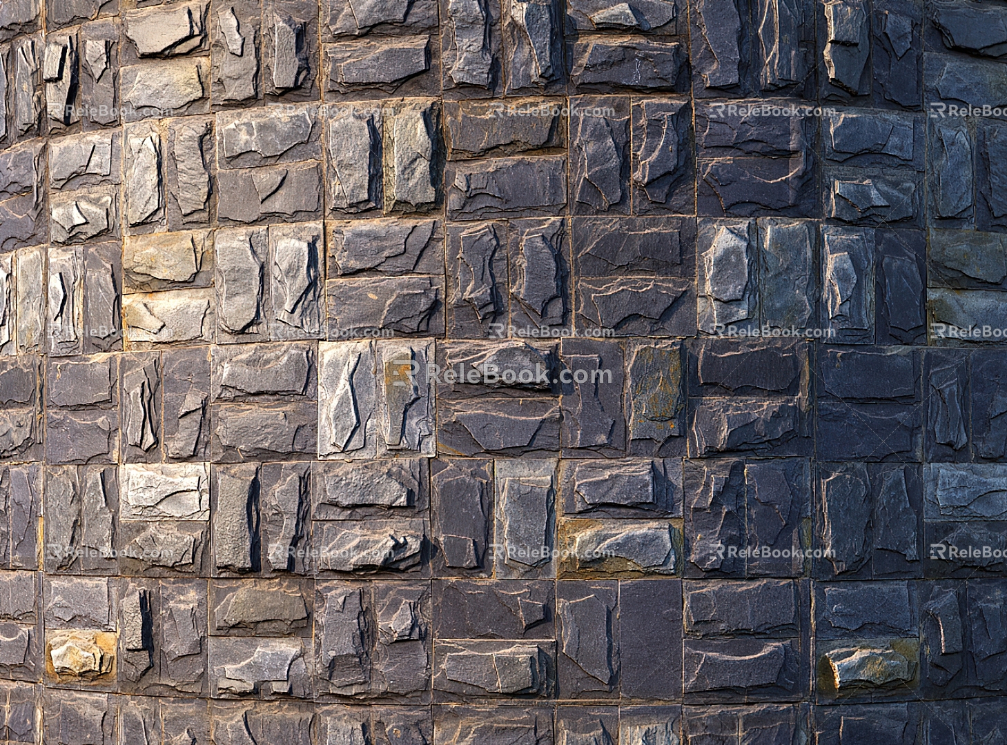 Modern Stone Wall Stone Wall 3d model