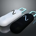 Practical Daily Use Household Items With White And Black Design N Logo And Textured Surface