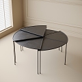 Modern round coffee table 3d model