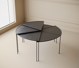 Modern round coffee table 3d model