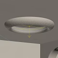 Round Textured Surface Ceiling Light With Soft Illumination For Modern Interior