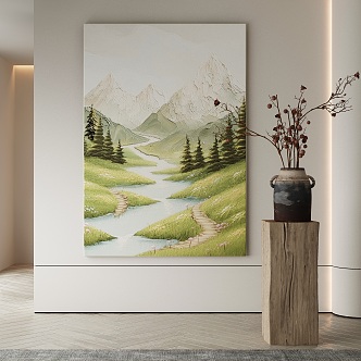 Quiet Decorative Painting 3d model