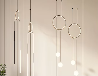 Modern chandelier 3d model