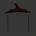 Furniture Accent Table With Decorative Fringed Top And Slender Legs Design