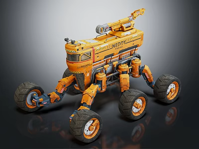 Modern all-terrain vehicle ATV 3d model