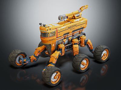 Modern all-terrain vehicle ATV 3d model