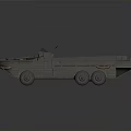 Green Military Style Open Deck Boat With Railings And Yellow Buoys