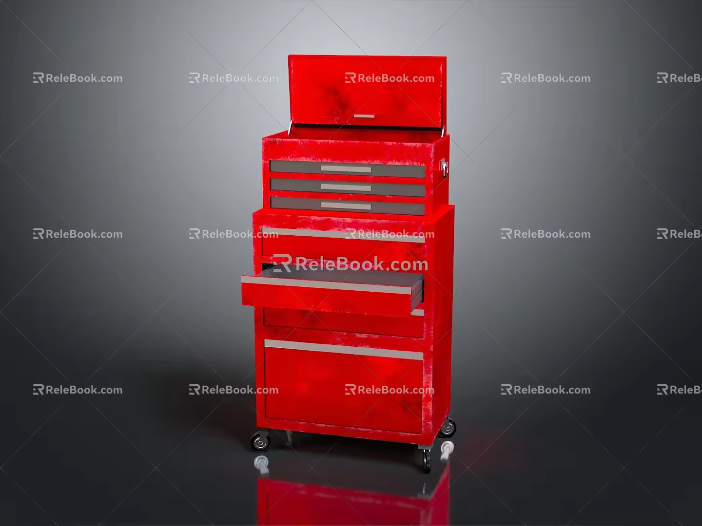 Modern toolbox large toolbox iron box iron box 3d model