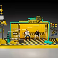 ARY LIFE Reading Scene With Two People Sitting On Yellow Bench And Traffic Signs