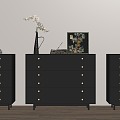 Modern Light Luxury Bucket Cabinet Side Cabinet Bucket Cabinet Decorative Cabinet Entrance Cabinet 3d model