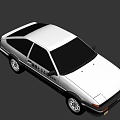 Toyota Corolla AE86 car 3d model