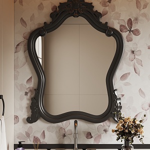 French Bathroom Mirror Decorative Mirror Cosmetic Mirror 3d model