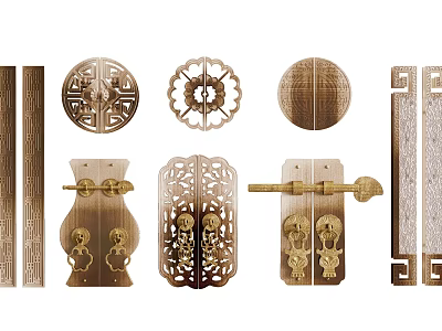 Copper handle 3d model