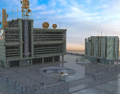 Modern Ruins Building Ruins 3d model