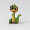 Snake cartoon character snake 3d model