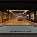 Luxurious Tobacco And Alcohol Store With Ancient Architectural Style Blue Projections And Starry Sky Background
